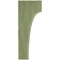 Ekena Millwork 5 1/4"W x 4"D x 10"H Clarksville Wood Vintage Decor Bracket, Restoration Green BKTWD05X04X10CVGR - alternate 2